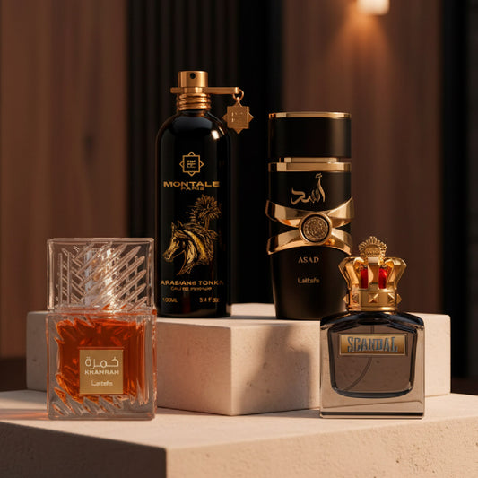 Combo de Scandal, Khamrah, Asad y Montale TTK