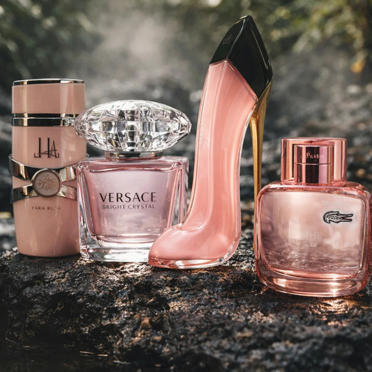 CRYSTAL, BLUSH, YARA ROSA, POUR ELLE